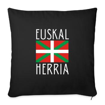 Euskal Presoak Euskal Herria Basque Country - Sofakissenbezug 45 x 45 cm - Schwarz - Vorne