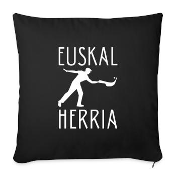 Euskal Presoak Euskal Herria Basque Country - Sofakissenbezug 45 x 45 cm - Schwarz - Vorne