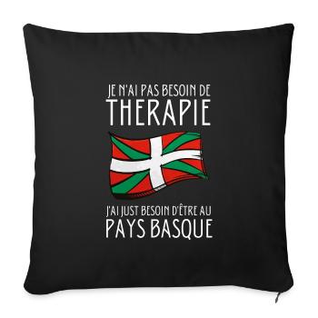 Euskal Presoak Euskal Herria Basque Country - Sofakissenbezug 45 x 45 cm - Schwarz - Vorne