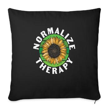Keep Moving Forward New Retro - Sofa pillowcase 17,3'' x 17,3'' (45 x 45 cm) - black - Front