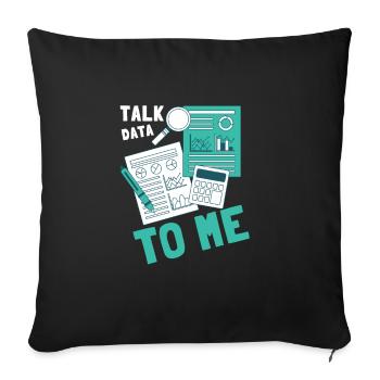 Normal Distribution Statistician Data Scientist - Sofa pillowcase 17,3'' x 17,3'' (45 x 45 cm) - black - Front