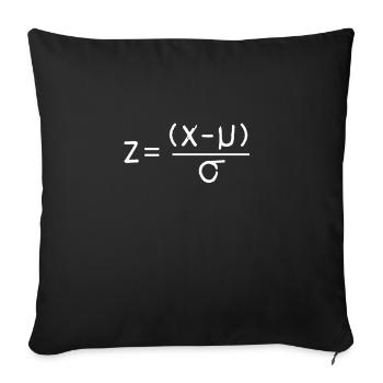 Normal Distribution Statistician Data Scientist - Sofa pillowcase 17,3'' x 17,3'' (45 x 45 cm) - black - Front