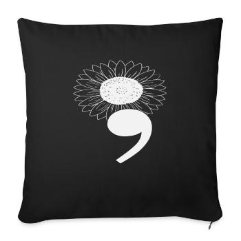 Sensibilisation à la santé mentale - Housse de coussin décorative 45 x 45 cm - noir - Devant