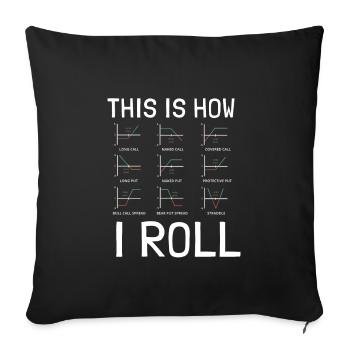 Options Trading Cash Secured Puts Future Forex - Housse de coussin décorative 45 x 45 cm - noir - Devant