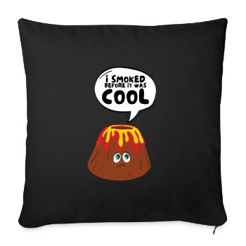 Volcanologists Geologist Magma Volcano - Sofa pillowcase 17,3'' x 17,3'' (45 x 45 cm) - black - Front