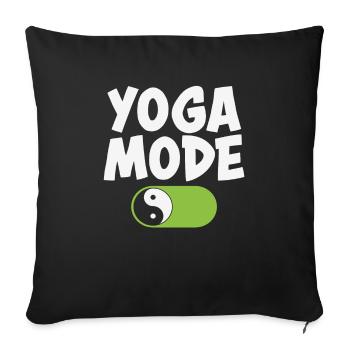 Yoga Mode Yoga Quotes - Sofa pillowcase 17,3'' x 17,3'' (45 x 45 cm) - black - Front