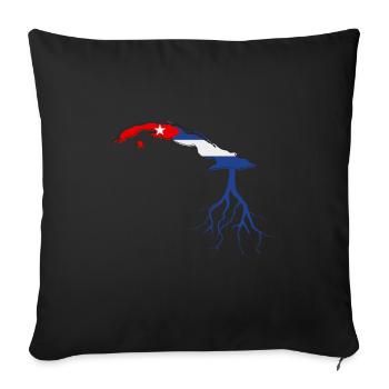 Latino Cuban Cuba Baseball - Sofakissenbezug 45 x 45 cm - Schwarz - Vorne