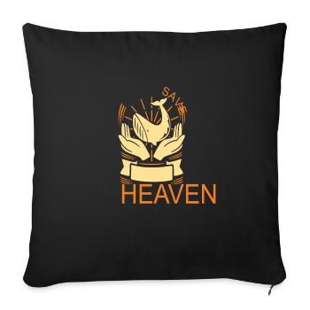 Safe Wildlife And Go To Heaven Wildlife Quotes - Sofa pillowcase 17,3'' x 17,3'' (45 x 45 cm) - black - Front