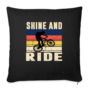 Shine and Ride Cool Citations - Housse de coussin décorative 45 x 45 cm - noir - Devant