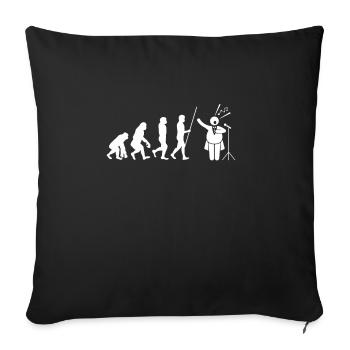 Chanteur ténor Chanteur Chanteur Étudiant en théâtre, Opéra - Housse de coussin décorative 45 x 45 cm - noir - Devant