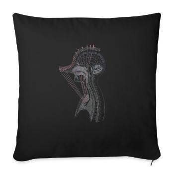 Tenor Singer Choir Vocalist Theatre Student, Opera - Sofa pillowcase 17,3'' x 17,3'' (45 x 45 cm) - black - Front
