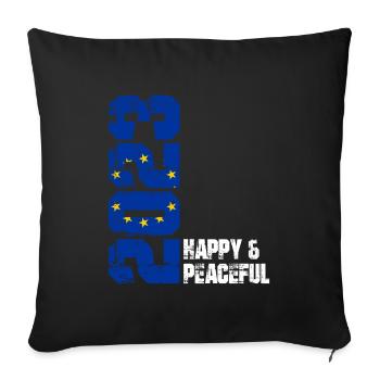 Freedom for All Humanity - Sofa pillowcase 17,3'' x 17,3'' (45 x 45 cm) - black - Front