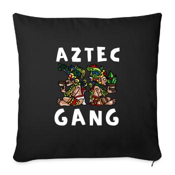 Calendario Azteca Mexican Heritage Mayan Aztec - Sofakissenbezug 45 x 45 cm - Schwarz - Vorne