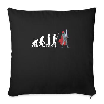 Huzzah Renaissance Festival Ren Faire Knight - Sofakissenbezug 45 x 45 cm - Schwarz - Vorne