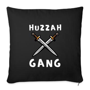 Huzzah Renaissance Festival Ren Faire Knight - Sofa pillowcase 17,3'' x 17,3'' (45 x 45 cm) - black - Front