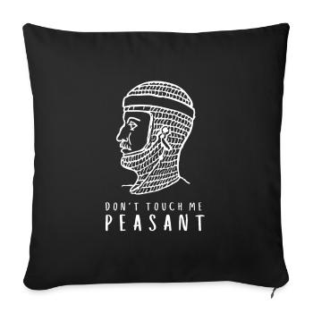 Huzzah Renaissance Festival Ren Faire Knight - Sofa pillowcase 17,3'' x 17,3'' (45 x 45 cm) - black - Front
