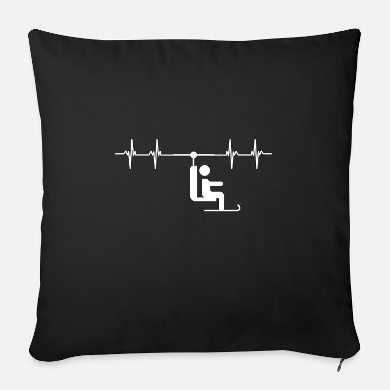 Do You Even Lift Bro Ski - Sofakissenbezug 45 x 45 cm - Schwarz