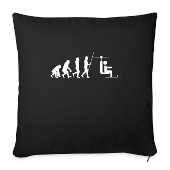Do You Even Lift Bro Ski - Sofa pillowcase 17,3'' x 17,3'' (45 x 45 cm) - black - Front