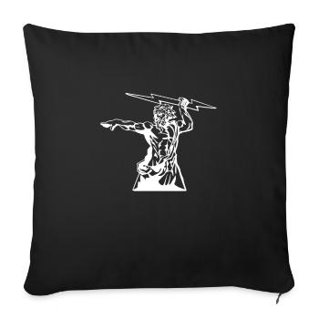 Greek Mythology Gods Ancient Greece - Sofa pillowcase 17,3'' x 17,3'' (45 x 45 cm) - black - Front