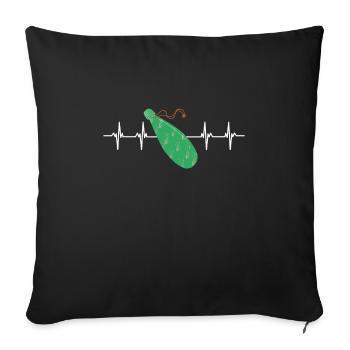 Maori Hei Tiki Tribal Tattoo Nouvelle-Zélande - Housse de coussin décorative 45 x 45 cm - noir - Devant