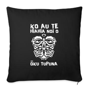 Maori Hei Tiki Tribal Tattoo New Zealand - Sofakissenbezug 45 x 45 cm - Schwarz - Vorne