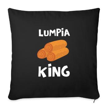 Filipino Pride Pinoy Spring Roll Lumpia Thats How - Sofa pillowcase 17,3'' x 17,3'' (45 x 45 cm) - black - Front