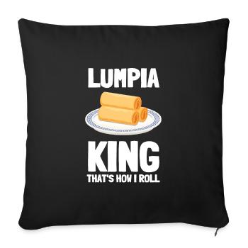 Filipino Pride Pinoy Spring Roll Lumpia Thats How - Housse de coussin décorative 45 x 45 cm - noir - Devant
