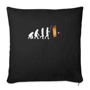 Filipino Pride Pinoy Spring Roll Lumpia Thats How - Sofa pillowcase 17,3'' x 17,3'' (45 x 45 cm) - black - Front
