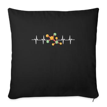 10 Years Old Science Birthday Kid 9 - Sofa pillowcase 17,3'' x 17,3'' (45 x 45 cm) - black - Front