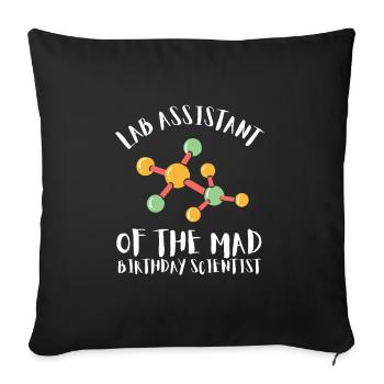 10 Years Old Science Birthday Kid 9 - Sofakissenbezug 45 x 45 cm - Schwarz - Vorne