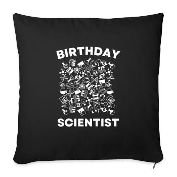 10 Years Old Science Birthday Kid 9 - Sofakissenbezug 45 x 45 cm - Schwarz - Vorne