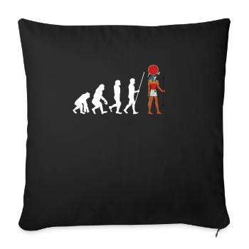 Hieroglyphics Egyptologist, Ancient Egyptian - Sofa pillowcase 17,3'' x 17,3'' (45 x 45 cm) - black - Front