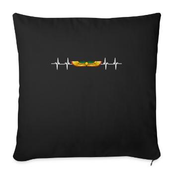 Hieroglyphics Egyptologist, Ancient Egyptian - Sofa pillowcase 17,3'' x 17,3'' (45 x 45 cm) - black - Front
