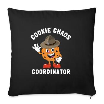 Scout Bakery Scouting Marchand de biscuits - Housse de coussin décorative 45 x 45 cm - noir - Devant