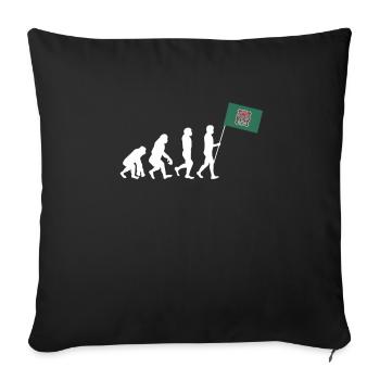 Native American Indian Abenaki - Sofa pillowcase 17,3'' x 17,3'' (45 x 45 cm) - black - Front