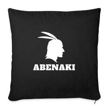 Native American Indian Abenaki - Sofa pillowcase 17,3'' x 17,3'' (45 x 45 cm) - black - Front