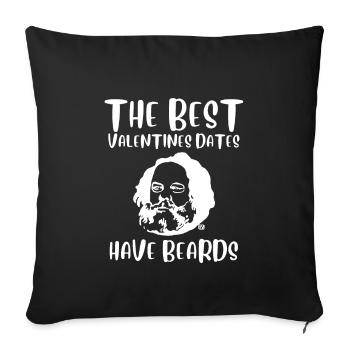 This Beard Is Taken - Bearded Man Valentines Day - Sofa pillowcase 17,3'' x 17,3'' (45 x 45 cm) - black - Front