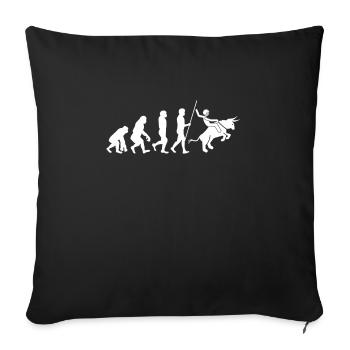 Future Bull Rider Steer Riding - Housse de coussin décorative 45 x 45 cm - noir - Devant