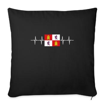 Spain Spanish Region Castile And León - Sofakissenbezug 45 x 45 cm - Schwarz - Vorne