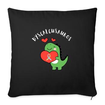 SPED Neurodiversity Dyscalculia - Sofa pillowcase 17,3'' x 17,3'' (45 x 45 cm) - black - Front