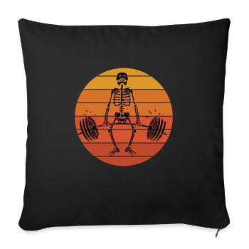 Weight Lifting Power Snatch - Sofa pillowcase 17,3'' x 17,3'' (45 x 45 cm) - black - Front