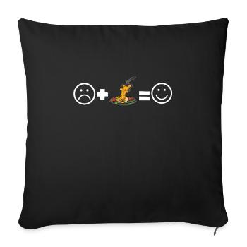 Swiss Cheese Fondue Raclette - Sofa pillowcase 17,3'' x 17,3'' (45 x 45 cm) - black - Front