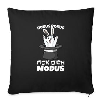 Lustige Sprüche Sarkasmus Ostern Fan Geschenk - Sofakissenbezug 45 x 45 cm - Schwarz - Vorne