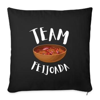 Brazil Brazilian Pork Bean Stew Feijoada - Sofa pillowcase 17,3'' x 17,3'' (45 x 45 cm) - black - Front