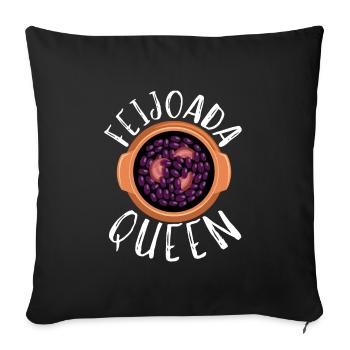 Brazil Brazilian Pork Bean Stew Feijoada - Sofa pillowcase 17,3'' x 17,3'' (45 x 45 cm) - black - Front