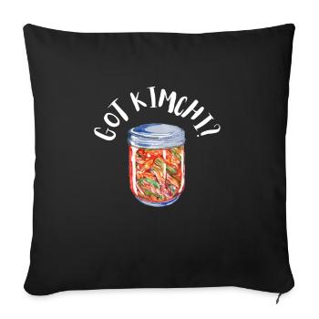 KBBQ Korean BBQ Kimchi Ramen - Sofa pillowcase 17,3'' x 17,3'' (45 x 45 cm) - black - Front