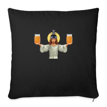 KBBQ Korean BBQ Kimchi Ramen - Sofa pillowcase 17,3'' x 17,3'' (45 x 45 cm) - black - Front