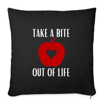 Nutritionniste holistique Mois national de la nutrition - Housse de coussin décorative 45 x 45 cm - noir - Devant