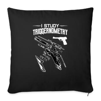 Trigger Nometry Weapons Nerd Guns - Housse de coussin décorative 45 x 45 cm - noir - Devant