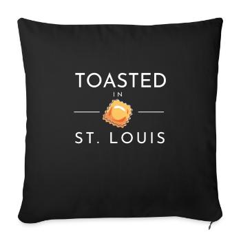 St. Louis Toasted Ravioli - Sofa pillowcase 17,3'' x 17,3'' (45 x 45 cm) - black - Front